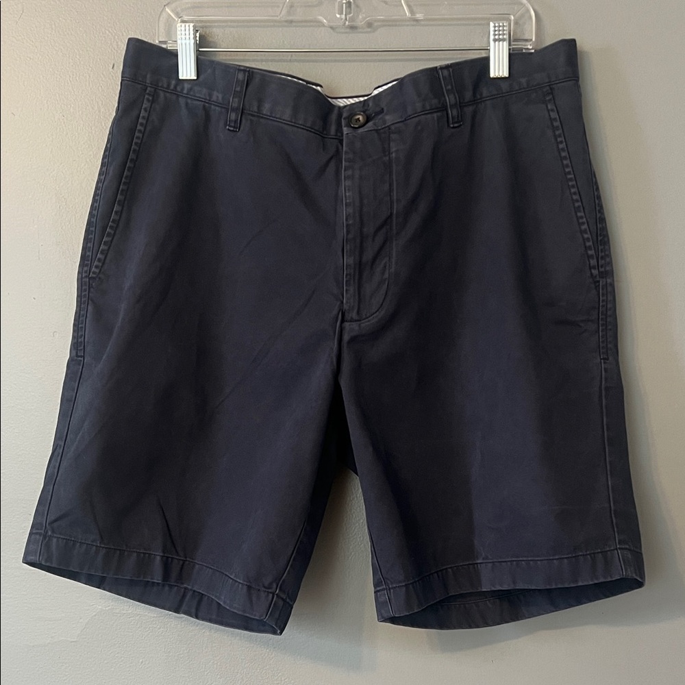 Southern Tide Navy Flat Front Chino Shorts